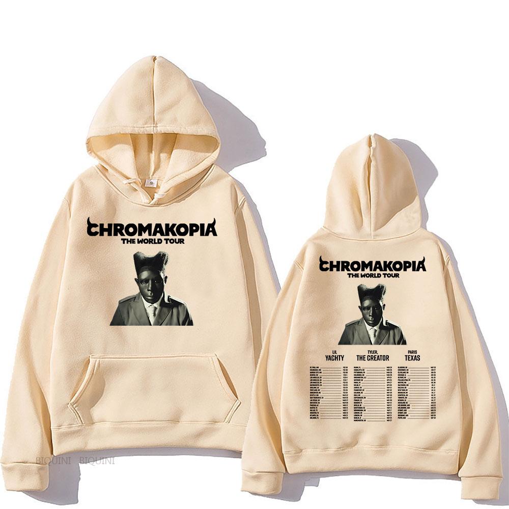 Chromakopia The World Tour 2025 Hoodies Rapper Tylerr The Creator Printing Sweatshirts for Winter Unisex Hoody