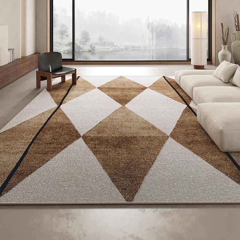 Einfacher Wohnzimmerteppich Leichter Luxus Premium-Gefühl Rutschfeste Fußmatte Großes Sofa Couchtisch Decke Heimdekoration