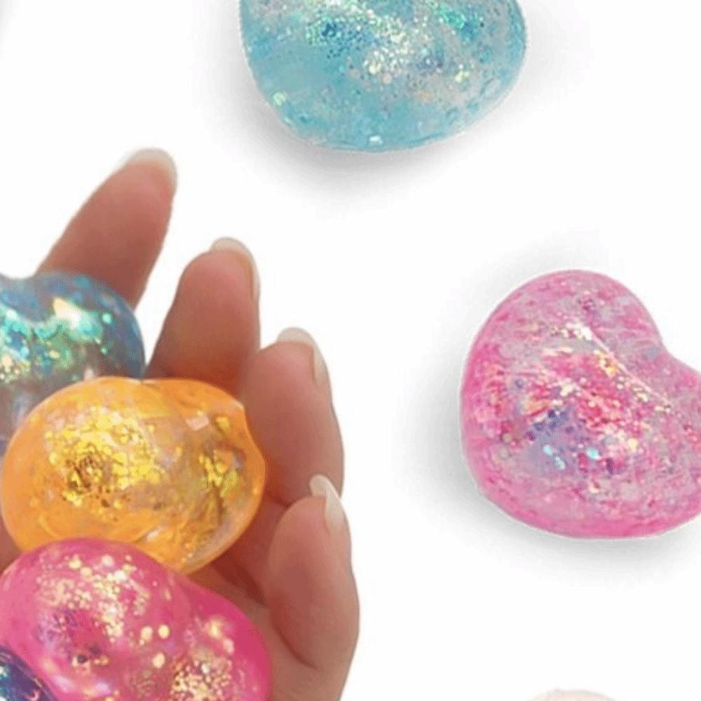 Sequins Love Squeeze Toy Changing Color Heart Slow Rising Toy Fidget Toy Science Education