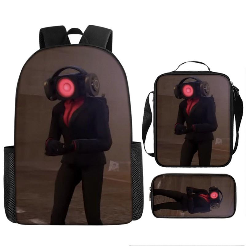 Kinder Cartoon-Charakter Rucksack-Set Schule Oxford-Stoff Atmungsaktiv Leicht Mit Gepolsterten Trägern