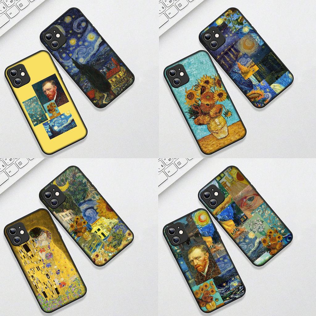 Casing for Xiaomi Redmi Note 13 14 Pro Plus ProPlus 14C 13C Pro+ 5G Phone Cover Protective Case Sunflower Starry Night Van Gogh