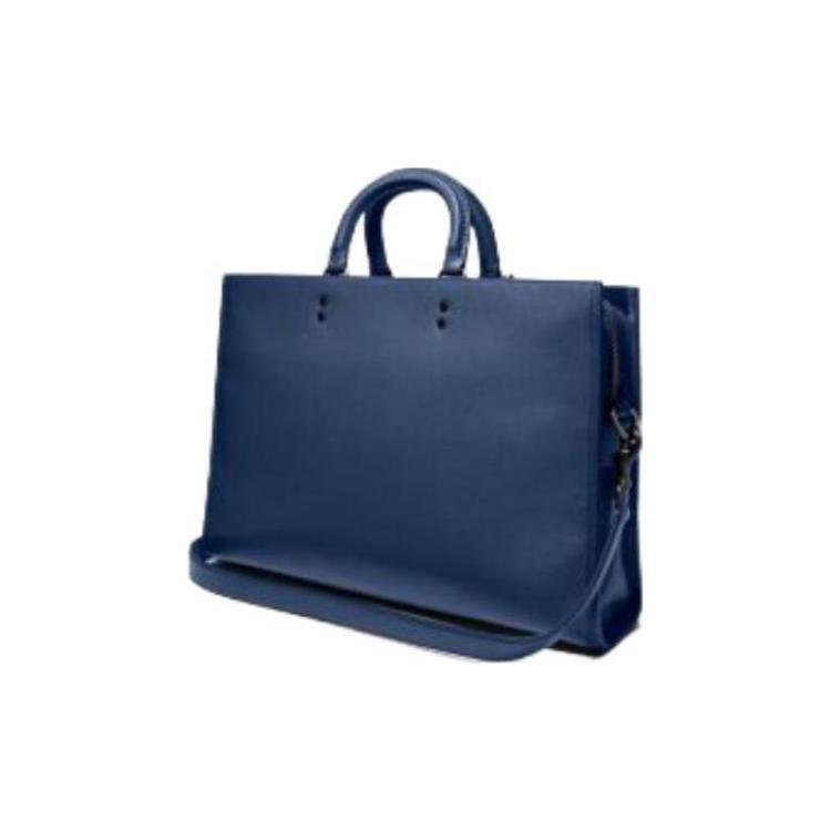 New COACH Rogue Cow Leather Portable Crossbody Bag, Shoulder Bag, Laptop Bag, Briefcase Tubas Unisex Royal Blue C6100-JISMU