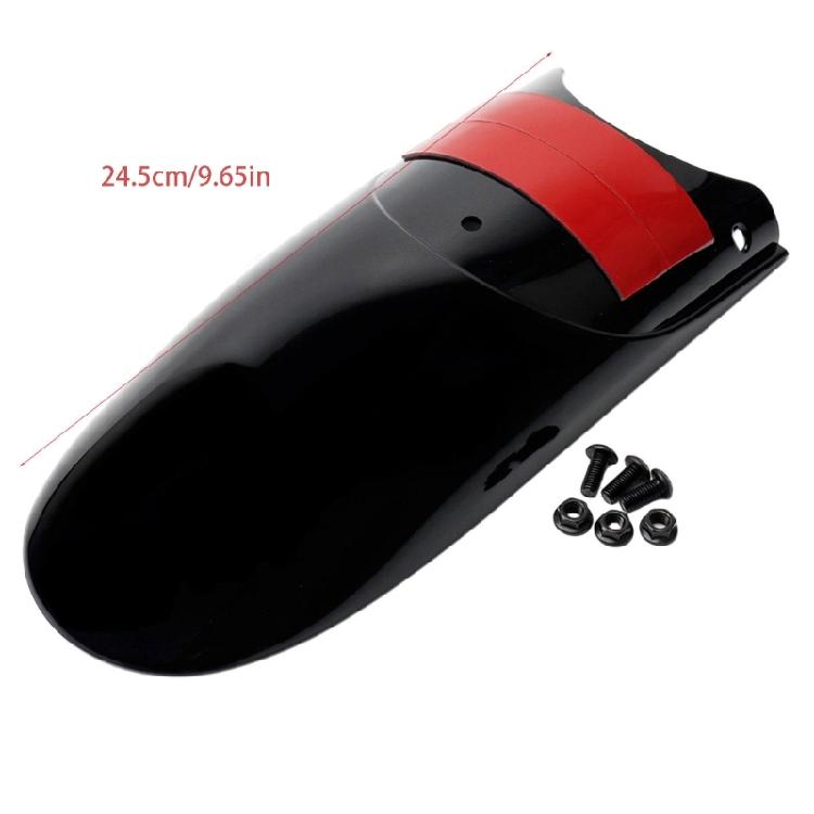Daily Commute Front Mudguard Extender for XL883 XL1200 Motorcycles, Gloss Black ABS 30cm Cover Extension With Screw Mount and Adhesive Backing Fit
