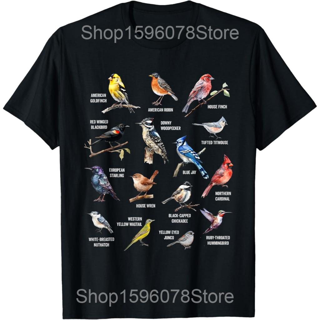 Funny Bird Watching Art for Men Women Bird Watcher Birding T Shirts Humor Streetwear Tee Short Sleeve Unisex Loose Clothing