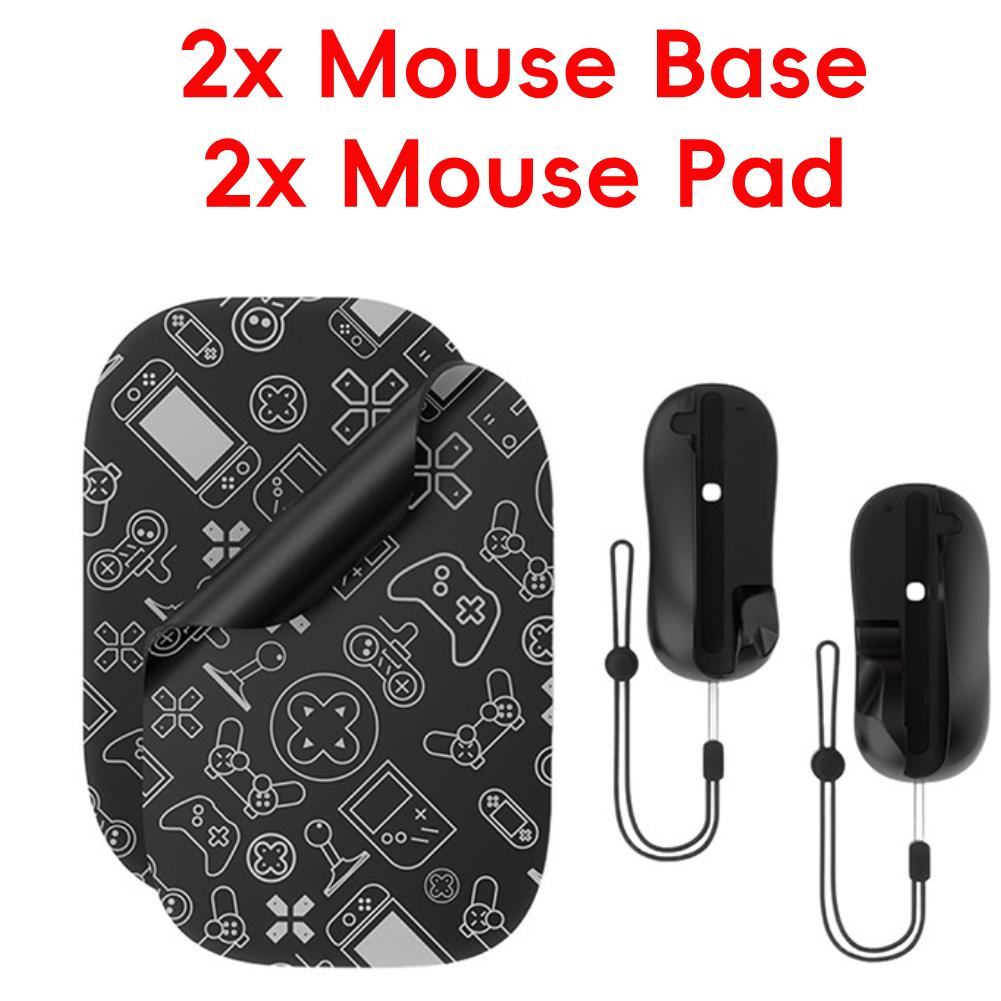 2 Stück für Switch 2 Joy-Con Maushalterung mit Lanyard und Mauspads Links + Rechts Controller Maushalter Ständer Halterung für NS2