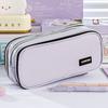 Large Capacity Pencil Case Zipper Design Stationery Organizer High Aesthetic Pen Bag  School Office