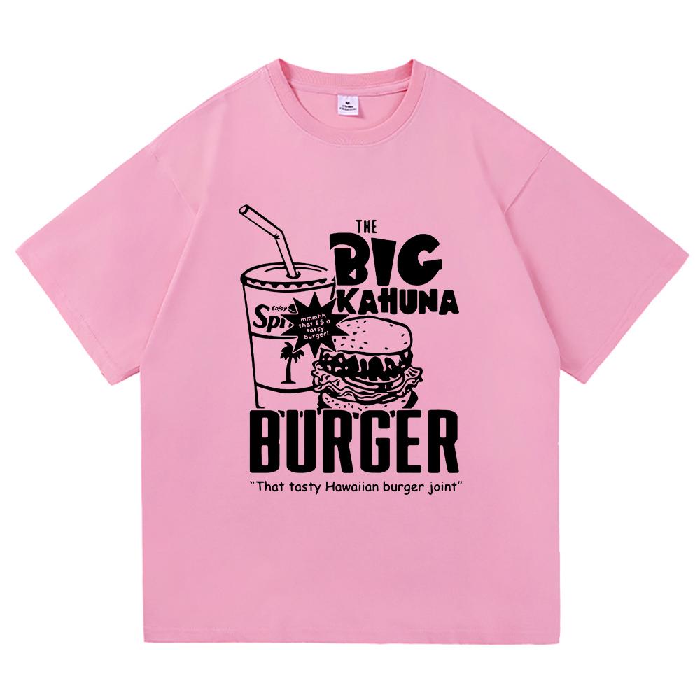 Funny Big Kahuna Burger T Shirt Healthy Breakfast Retro Fashion Men/women Clothing Vintage Harajuku High Quality Cotton Tshirts