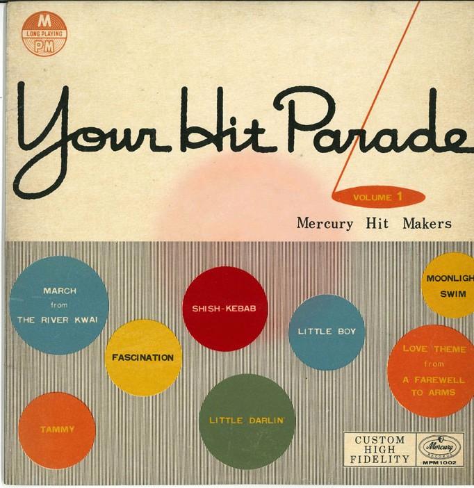 

10-дюймовая пластинка РАЗЛИЧНЫЕ Your Hit Parade Vol 1 MPM1002 MERCURY Япония New Age Easy Listening Б/у