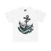 Nautical Retro Ship Anchor Graphic Tee Shirt