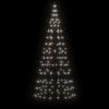VidaXL LED Christmas Tree On Flagpole 200 LEDs White 180 Cm, Christmas Decoration, LED Light, Christmas Light 358109