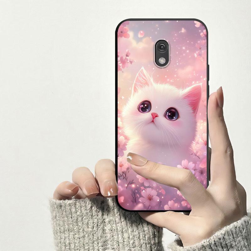 Protezione Per Nokia 215 4G Custodia Per Nokia 225 4G Antiurto Morbido Silicone Cover Posteriore TPU Custodia per Telefono Fiore Gatto Antipolvere Bumper