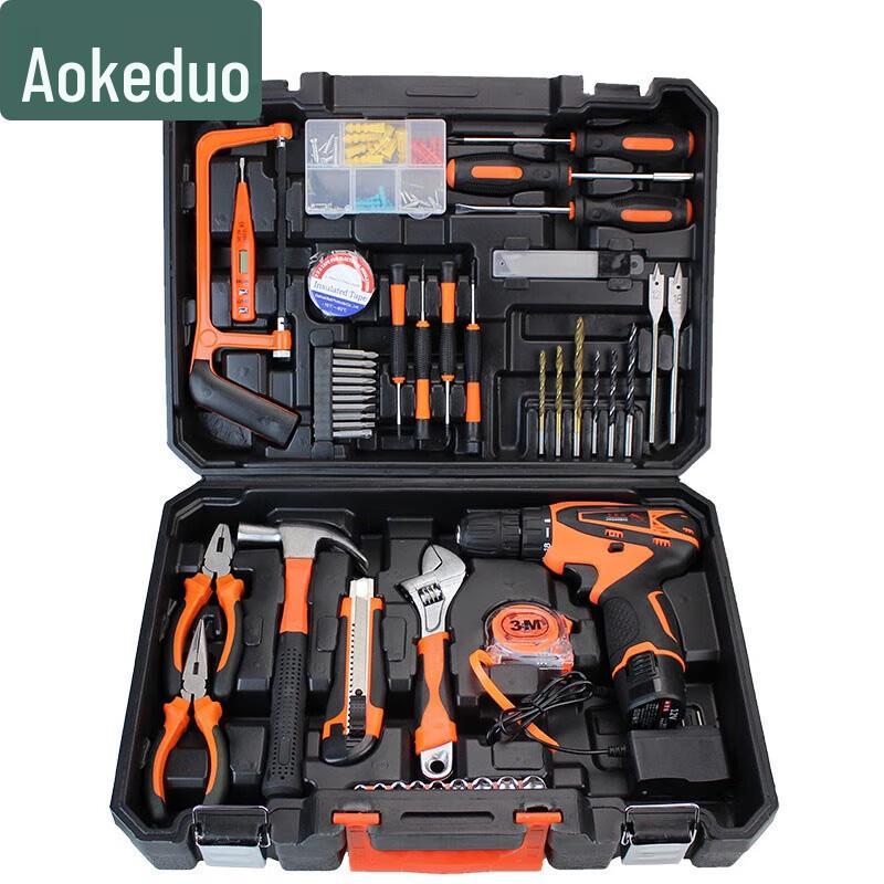 Aokedu Cordless Drill & Hardware Tool Set