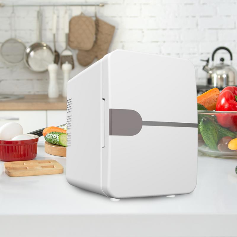 6L Car Mini Fridge Beauty Cosmetics Mask Makeup Skincare Refrigerator DC 12V / AC 220V Heated Cooling Dormitory Refrigerator