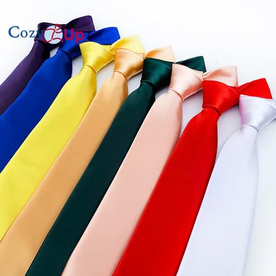 Cravatta da uomo PaisleyTies tinta unita da 3,15" per matrimonio