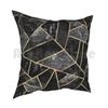 Black Stone  Pillow Case Printed Home Soft Throw Pillow Graphic Pattern Abstract Black Lines Modern Geometric Geometric