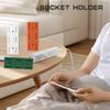 Wall-Mounted Plug Fixer Sticker Punch-free Home Self-Adhesive Socket Fixer Cable Wire Organizer Power Strip Holder