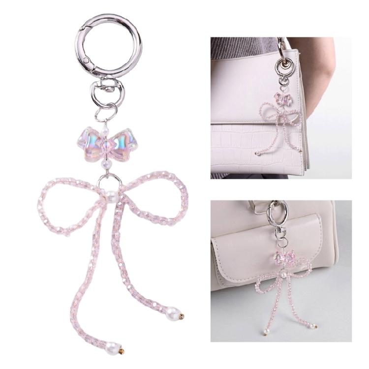 Butterfly Bows Keyring Stylish Bowknot Shaped Keychain Accessory for Women Daily Wear Elegant Backpack Decoration