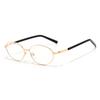 Vintage Old Money Aesthetic Oval Fake Glasses Frame Men Women Korean Style Luxury Brand Design Optical Prescription Eyeglasses