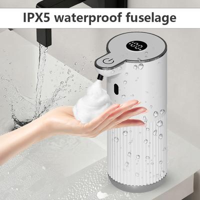 360ML Αυτόματος Έξυπνος Δοσομετρητής Σαπουνιού Αφρού/Τζελ, Χωρίς Επαφή, Για Πάγκο Ή Επιτοίχια Εγκατάσταση, 6 Ρυθμιζόμενες Ταχύτητες, Υπέρυθρη Επαγωγή