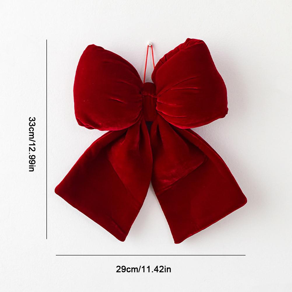 New Year Bow Decoration Christmas Ornament Hanging Bow Pendants Xmas Tree Christmas Tree Decorations