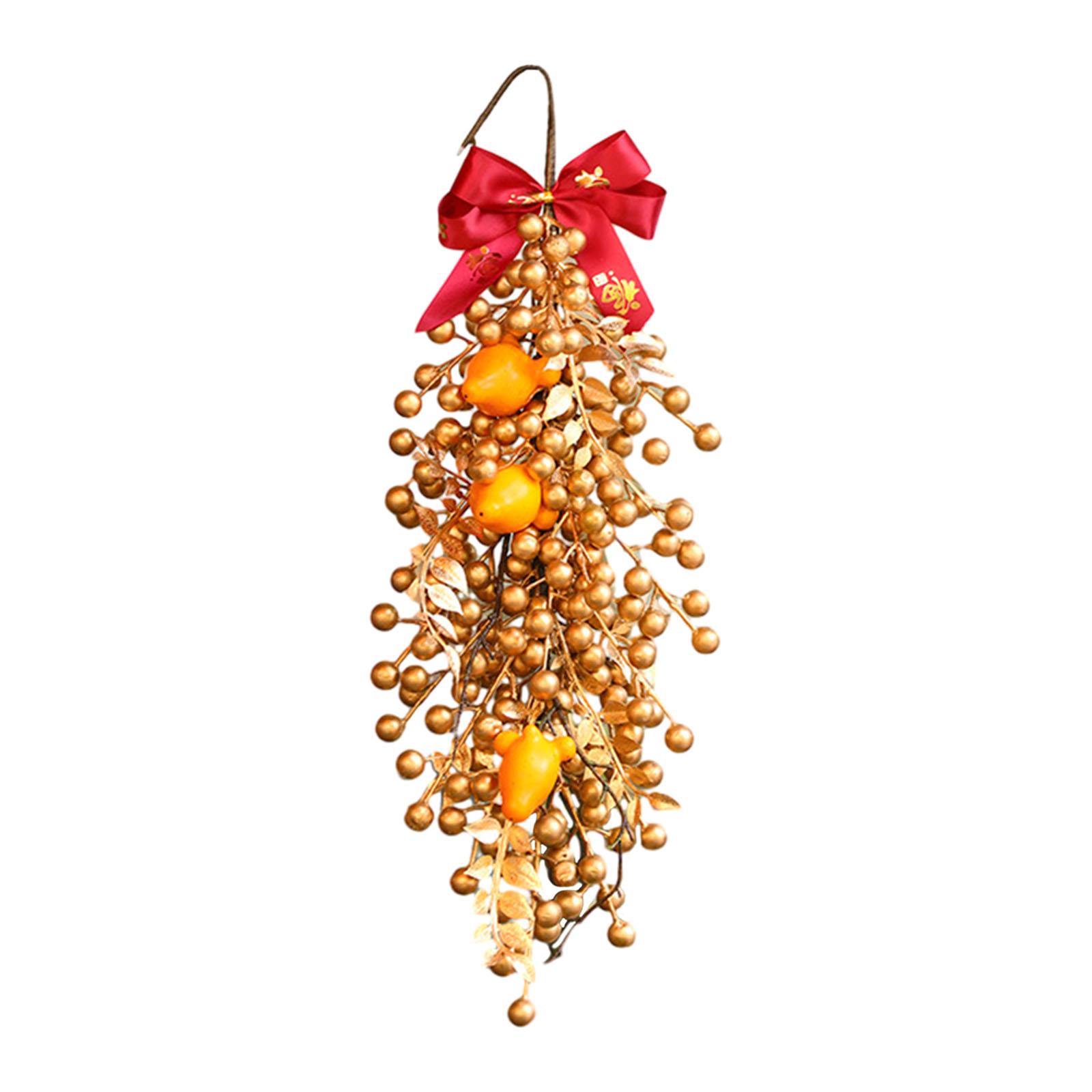 

Chinese New Year Decorations Spring Festival Hanging Ornament Front Door 2025 Gift Collection for Office Home Living Room золотой