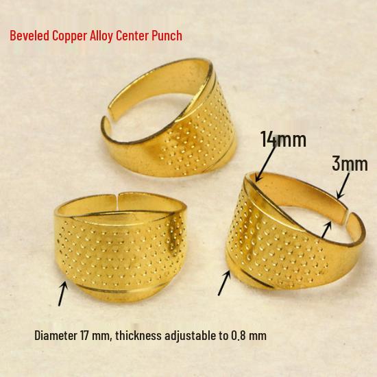 Vintage Finger Cot Thimble Holder: Hand-Sewing Protection Tool
