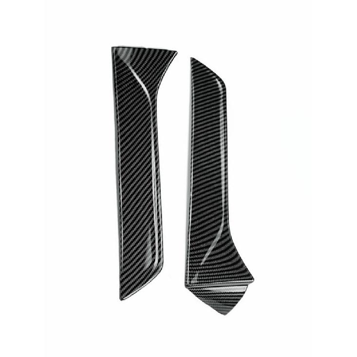 

Боковой спойлер на заднее окно, крыло для Seat Leon 5F FR Mk3 MK3.5 2012-Стайлинг автомобиля, автоматический сплиттер Canards, черный/углеродистый carbon look