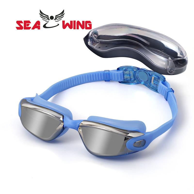 High-definition Swimming Goggles for Adults, Anti-fog Electroplated Swimming Goggles, Myopia Protective Goggles, Silicone Waterproof Swimming Goggles