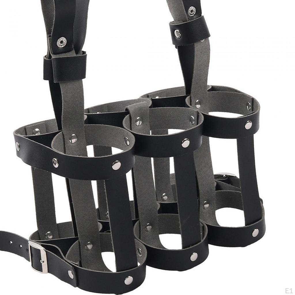 Držák na pivní láhev pro jízdní kolo, Kožený držák, Cestovní a turistický držák na nápoje