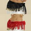 Belly Dance Waist Chain Boho Sequin Tassel Waist Belt Indian Dance Hip Scarf Jazz Dance Show Costumes With Dangling Sequins