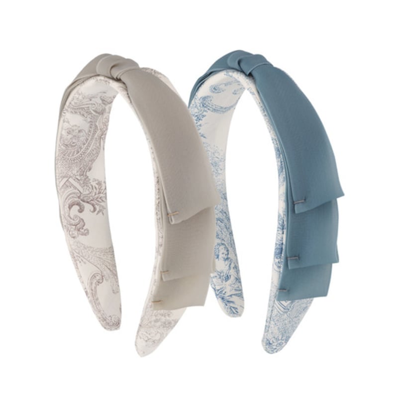 

ELLEHAIR Baroque 3-Tier Ribbon Hairband ELHB008 Blue