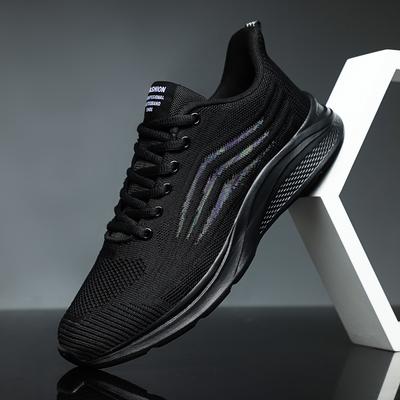 Spring Fly Weaving Large Size Cross-border Men's Shoes Mesh Breathable Sports Running Shoes Young Men's Casual Shoes