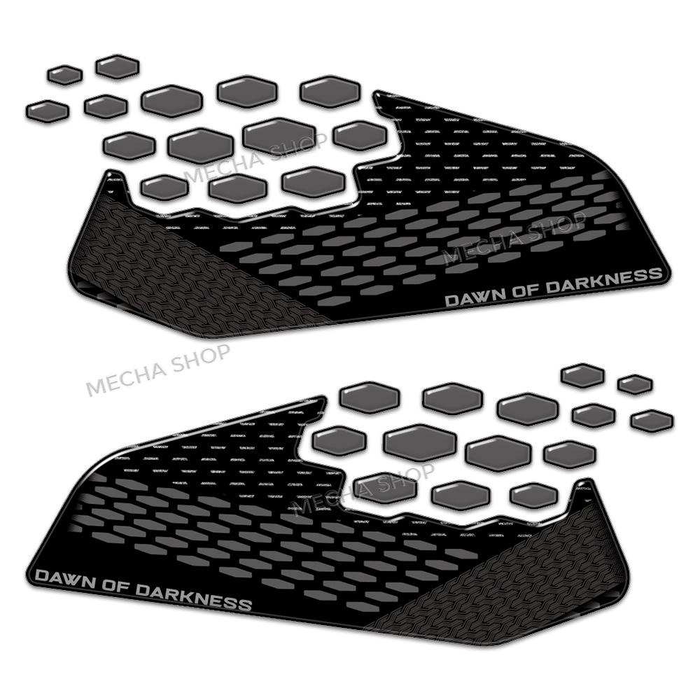 3D Resin Motorcycle Sticker Set Front Fairing Decals For MT-07 MT 07 MT07 2025 Tank Mat Decals