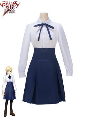 Cosplay outfit Artoria Saber Modrý a Bílý pro každodenní nošení - Fate/stay night