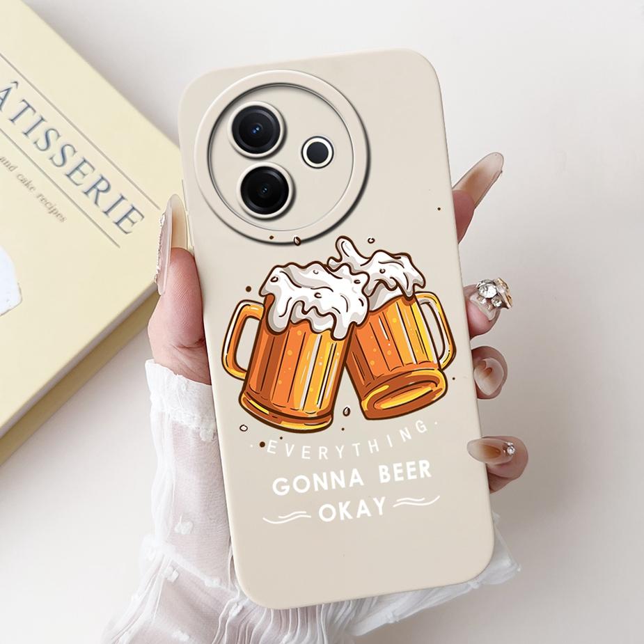 Für Vivo Y39 5G Hülle V2436 Niedliches Mode Cartoon Muster Abdeckung Stoßfest Weiche TPU Handyhüllen Für Vivo Y300i Y 39 VivoY39 Bumper