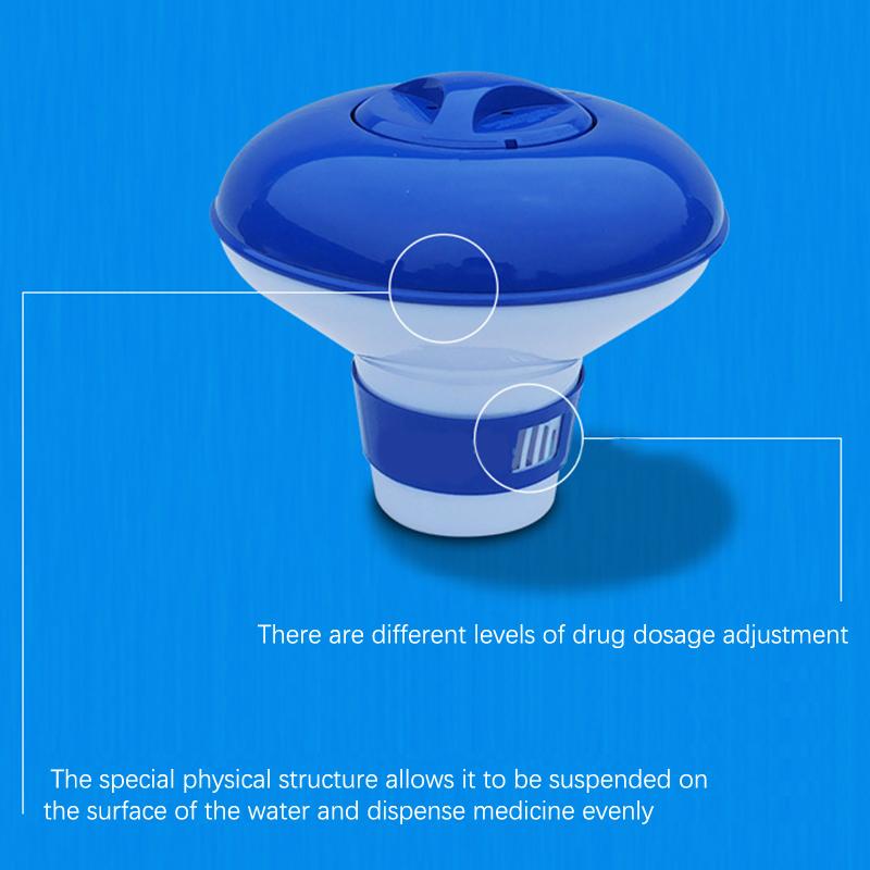 Swimming Pool Floating Chemical  Dispenser With Thermometer Disinfection