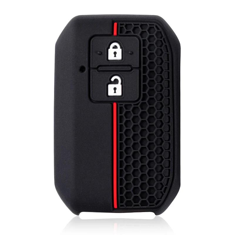 New Silicone Key Case Cover For Suzuki Swift 2017 2018 Keyless Fob Shell Skin Keyring Key Chain Holder Protector