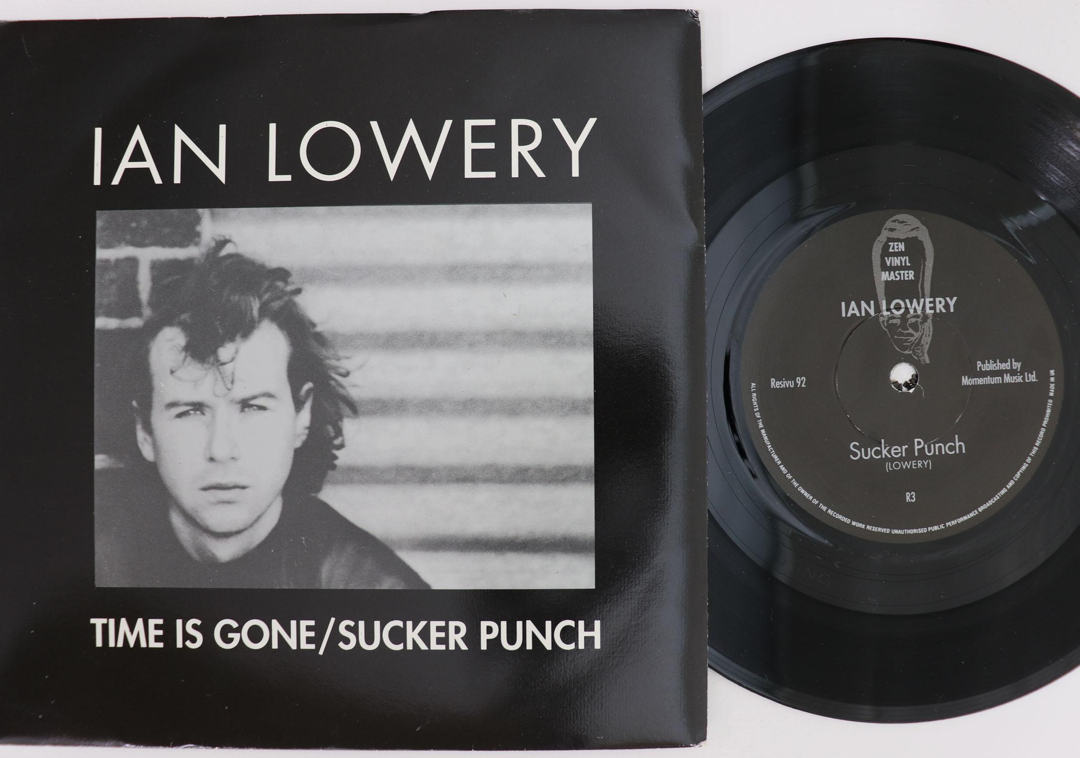 

7inch Record IAN LOWERY - Time Is Gone / Sucker Punch R3 RESIVU 1992 UK Rock Used