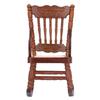 Dollhouse Miniature Chair Exquisite Details Bright Color Miniature Dollhouse Wooden Furniture for
