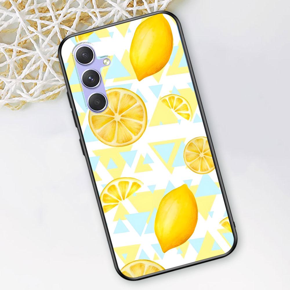 Summer Fruits Lemon Case for Samsung Galaxy A51 A53 A54 A31 A52 A12 A13 A21s A22 A32 A11 A22 A33 A41 A52s A73 TPU Phone Cover