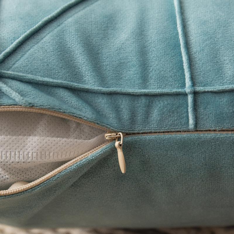 Skin-friendly Velvet Pillow Cushions, High-end Geometric Simple Bedside Tatami