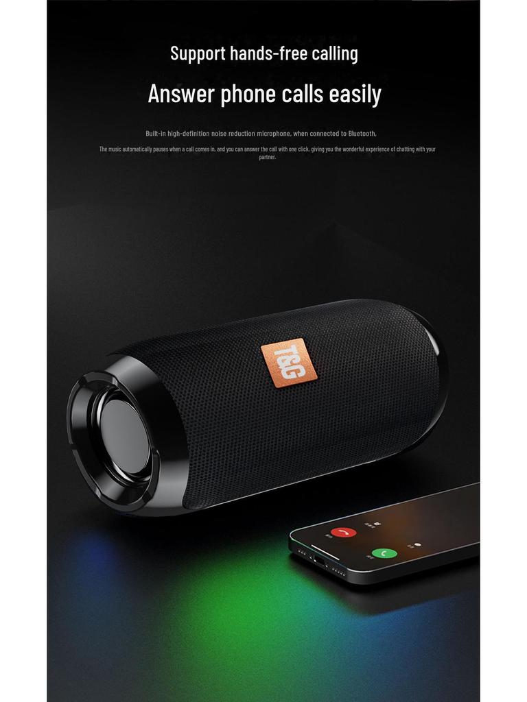 TG117 Tragbarer Stoff-Bluetooth-Lautsprecher mit TWS Wireless Subwoofer