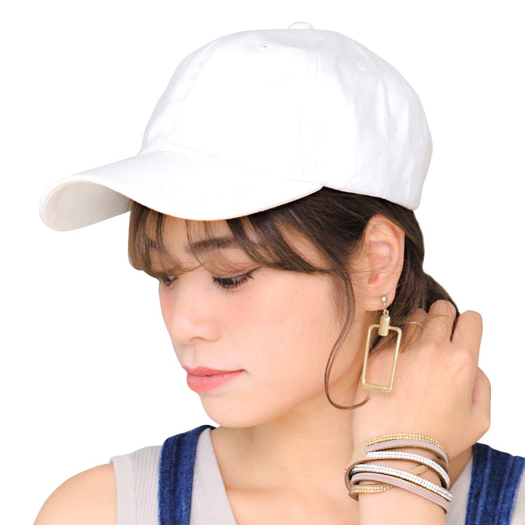 

ICHIYON Hat Cap Deep Large Size Spring Summer Large Plain White Cotton Hand Washable Size Adjustment Golf Simple Easy to Match [14+ PLUS] Men s 100%