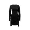 Sexy Girl Long Sleeve Short Dress With 3d Floral Pattern For Streetwear Fashion