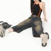 Baggy Jeans for Women Calf-Length Pants Vintage Loose Jeans Y2k Streetwear Oversize Shorts Denim Pants Fashion Trouser Summer