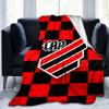 Red And Black Sport Emblem Printed Throws Blanket Soft Flannel Blankets for Couch Bed Gifts for Men Women Picnic blanket Christmas gifts
