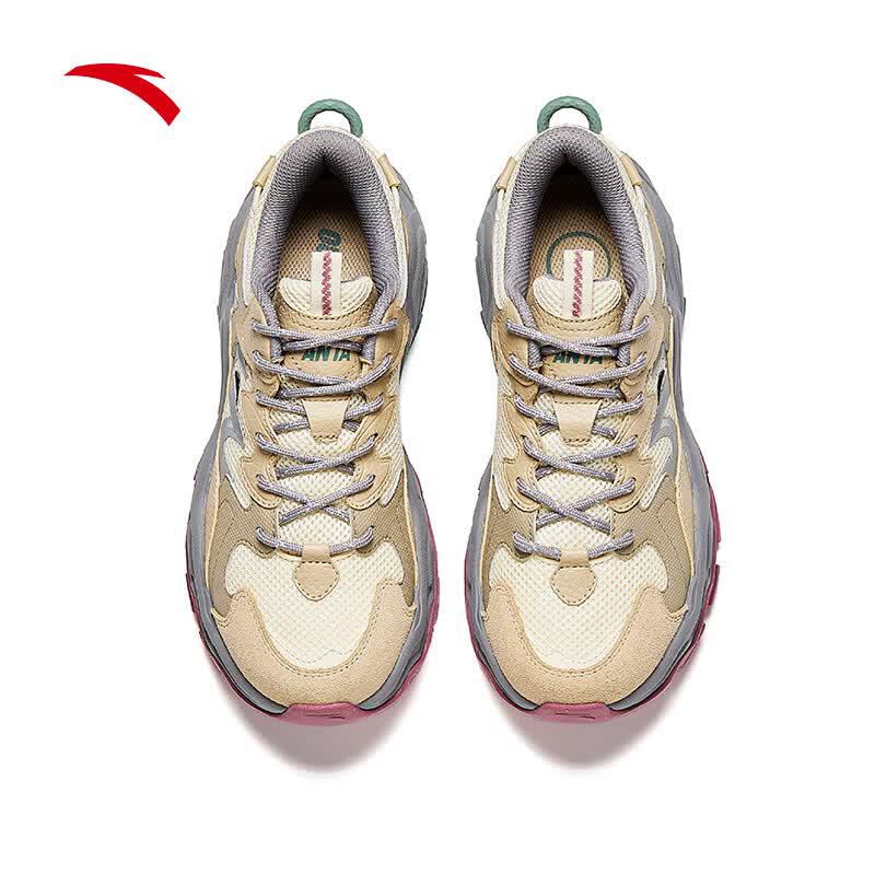 Anta Xingsu Women's Retro Thick-Soled Casual Running Shoes