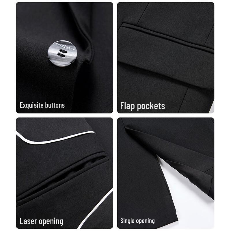 ROMON Men's 3-Piece Business Formal Suit Set