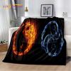 3D Chinese Tai Chi Bagua Yin Yang Soft Plush Blanket,Flannel Blanket Throw Blanket for Living Room Bedroom Bed Sofa Picnic Cover