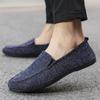 Loafers Shoes Men Slip-On Lightweight Men's Casual Canvas Shoes Summer Fashion Versatile One Step Lazy Shoes Driving Shoes Man